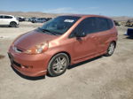 2008 Honda Fit Sport Orange vin: JHMGD386X8S056216