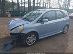 2008 Honda Fit Sport Light Blue vin: JHMGD386X8S071623