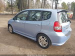 2008 Honda Fit Sport Light Blue vin: JHMGD386X8S071623