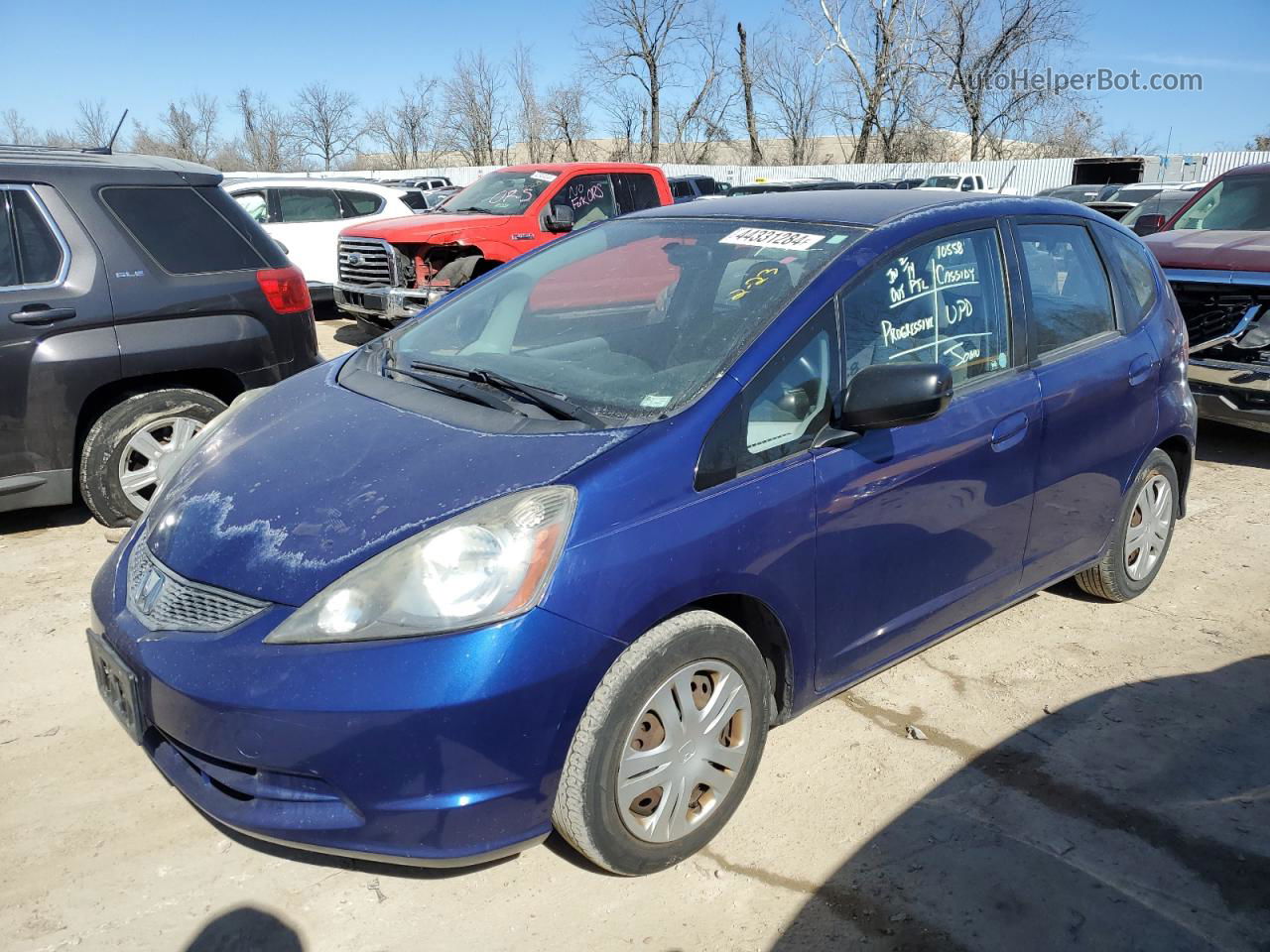 2009 Honda Fit  Синий vin: JHMGE87209S061967