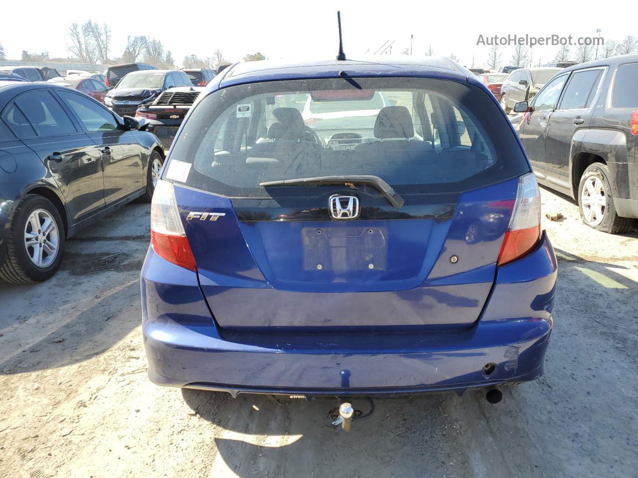 2009 Honda Fit  Синий vin: JHMGE87209S061967