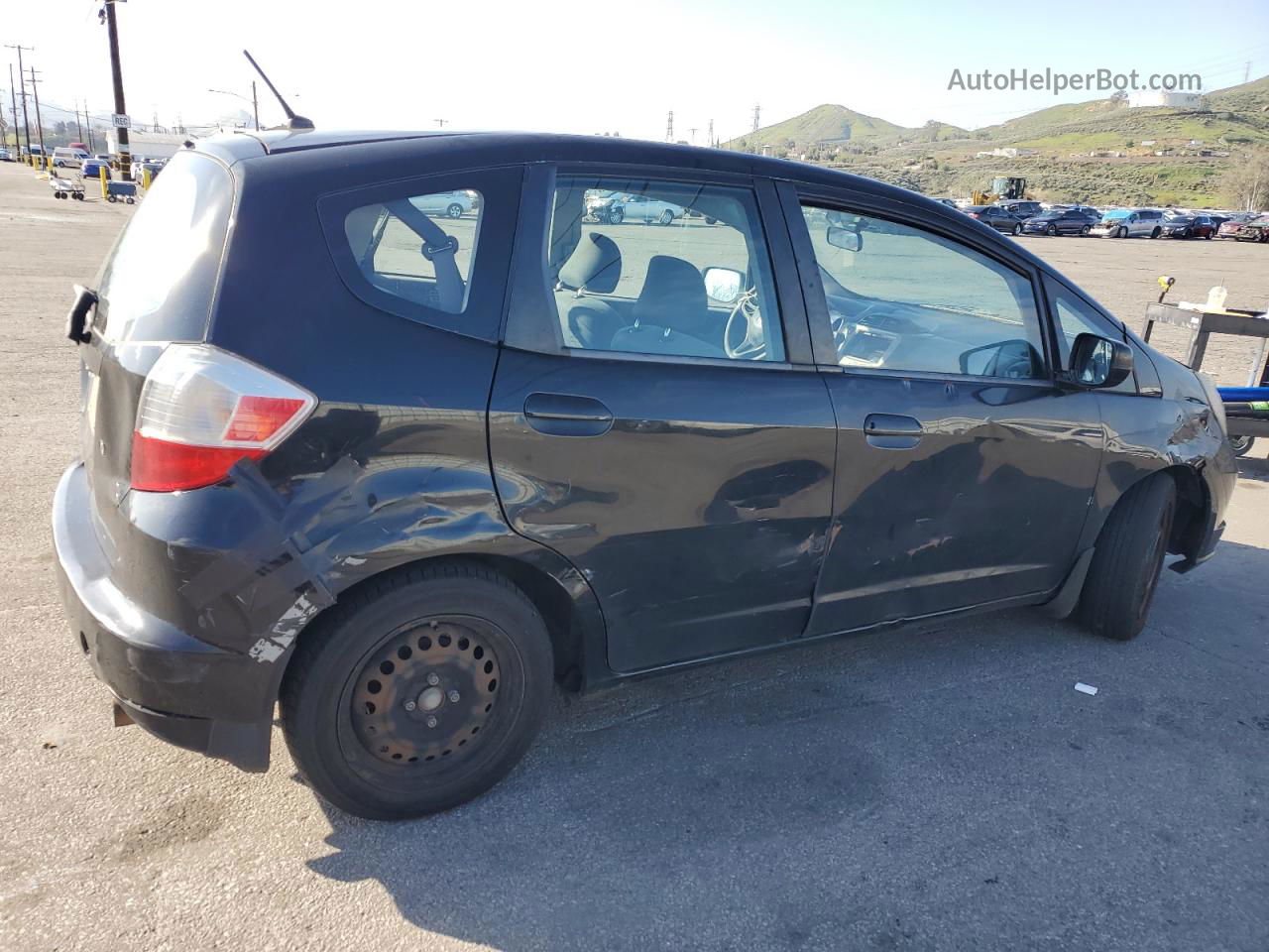 2009 Honda Fit  Черный vin: JHMGE87219S065901