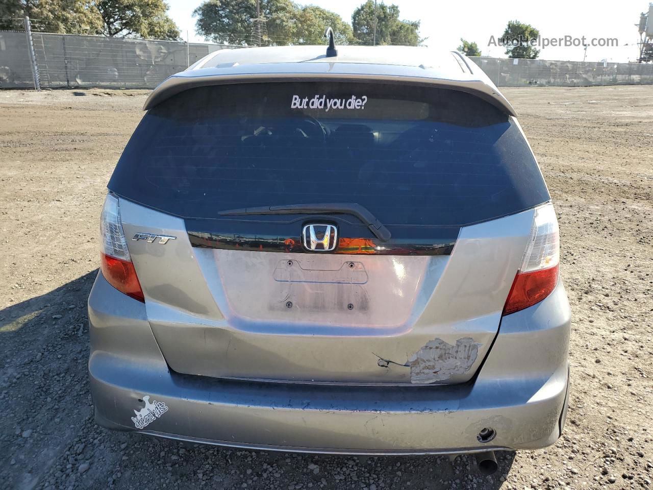 2009 Honda Fit  Gray vin: JHMGE87249S021973