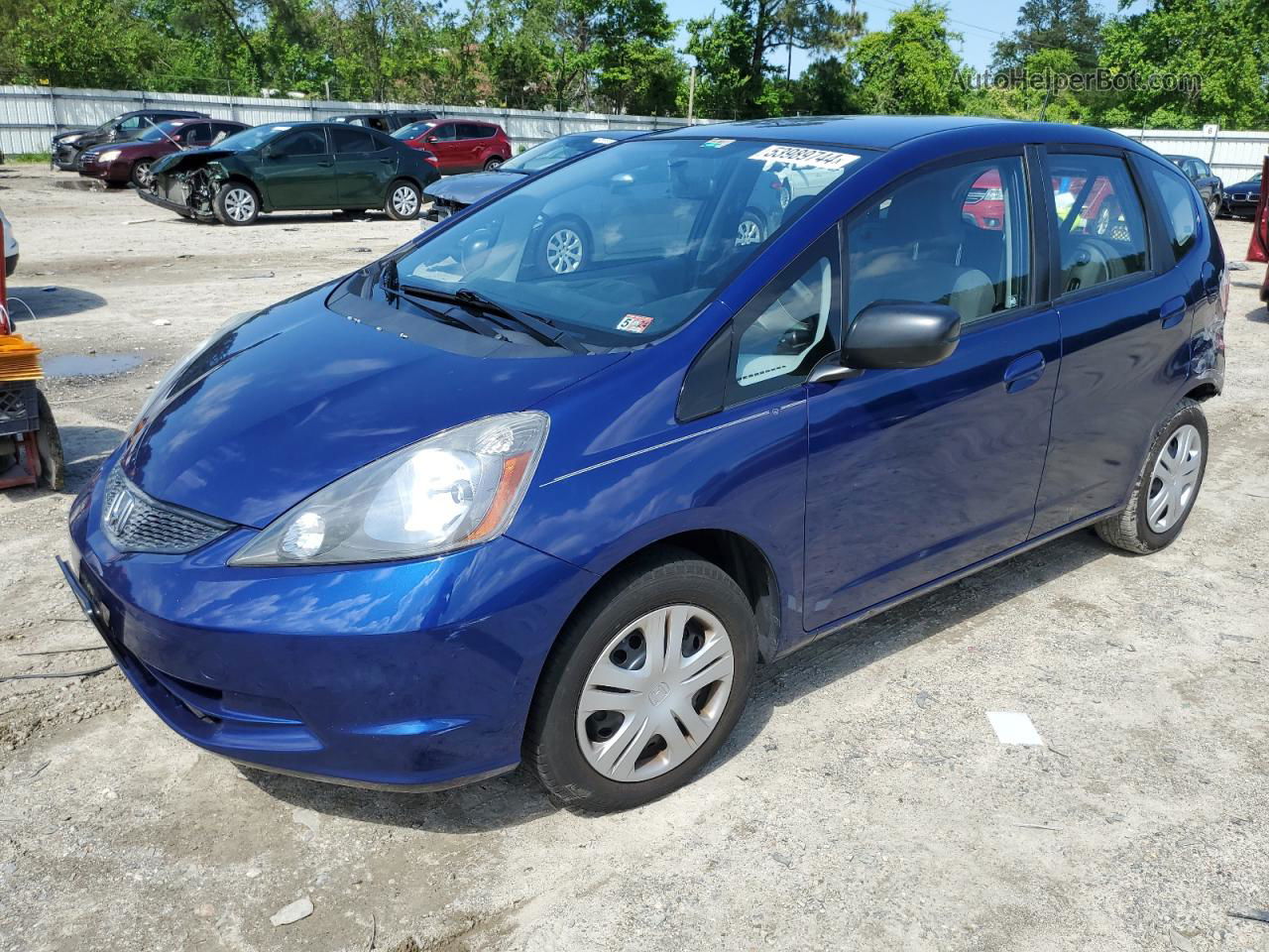 2009 Honda Fit  Синий vin: JHMGE87289S070352