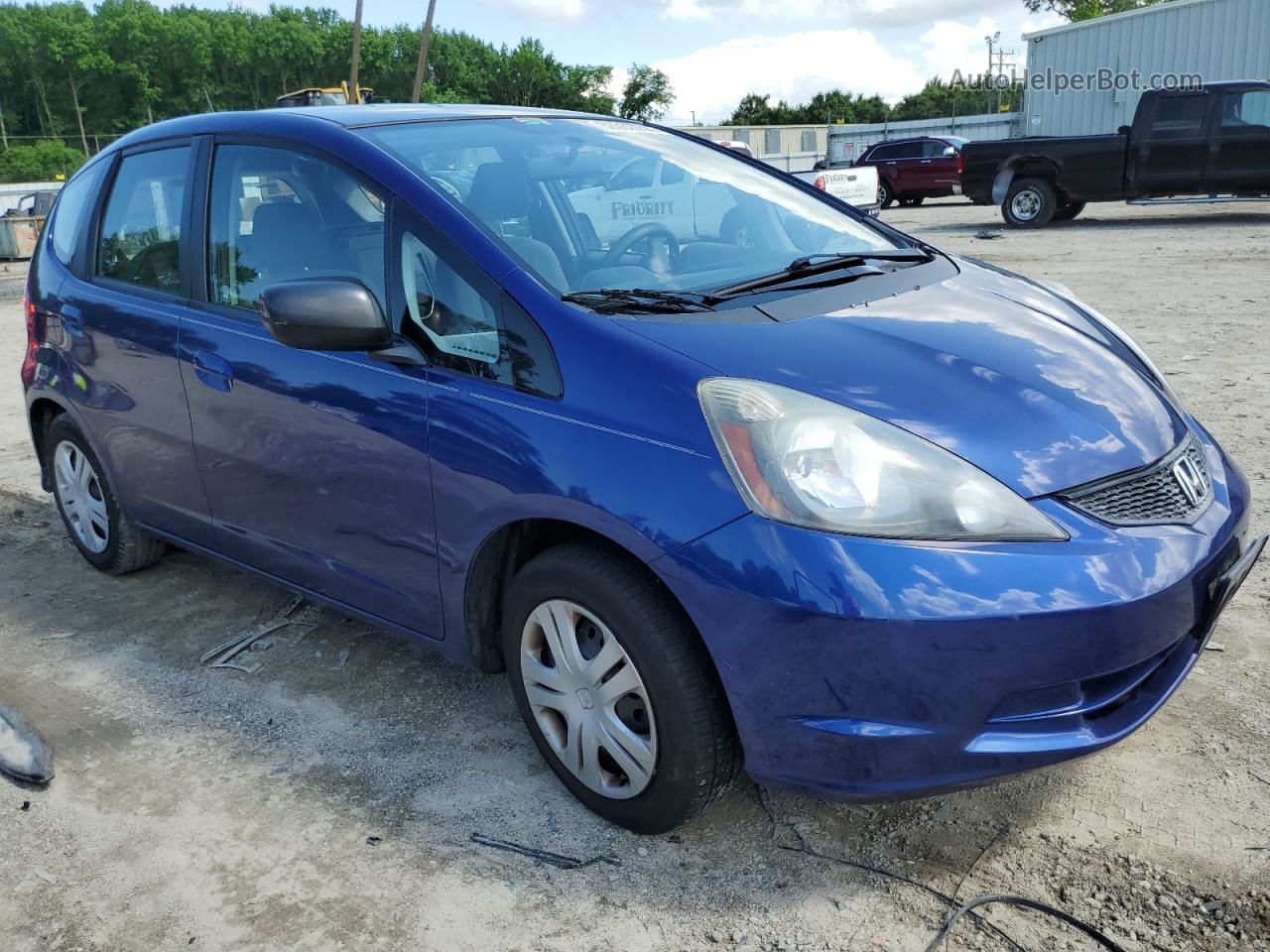 2009 Honda Fit  Blue vin: JHMGE87289S070352