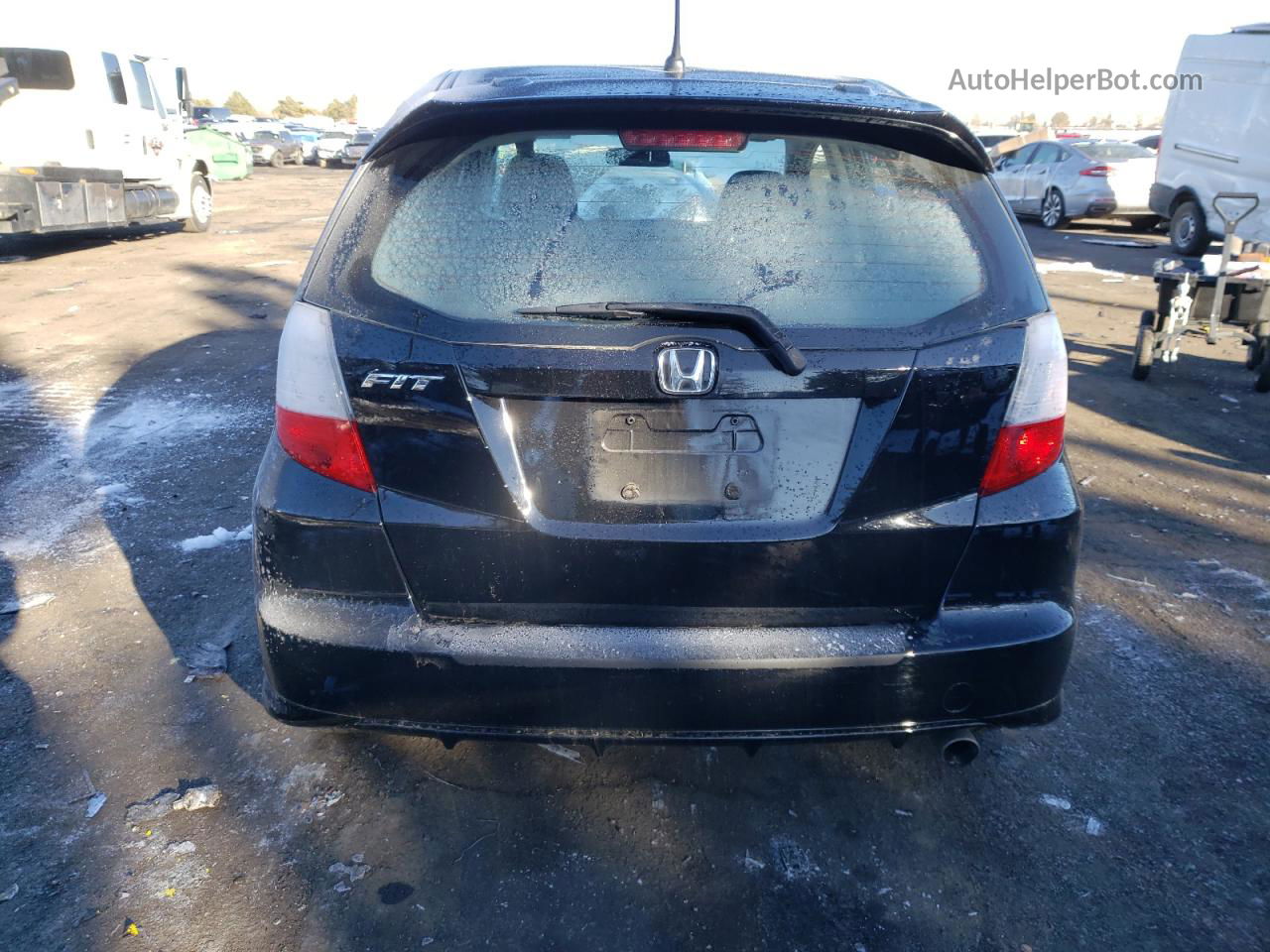 2009 Honda Fit Sport Black vin: JHMGE87409S042630