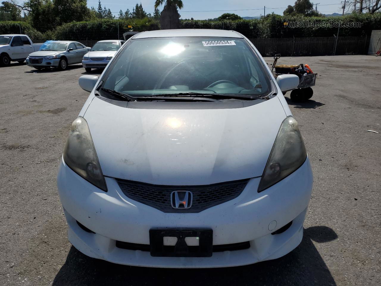 2009 Honda Fit Sport White vin: JHMGE87419S008485