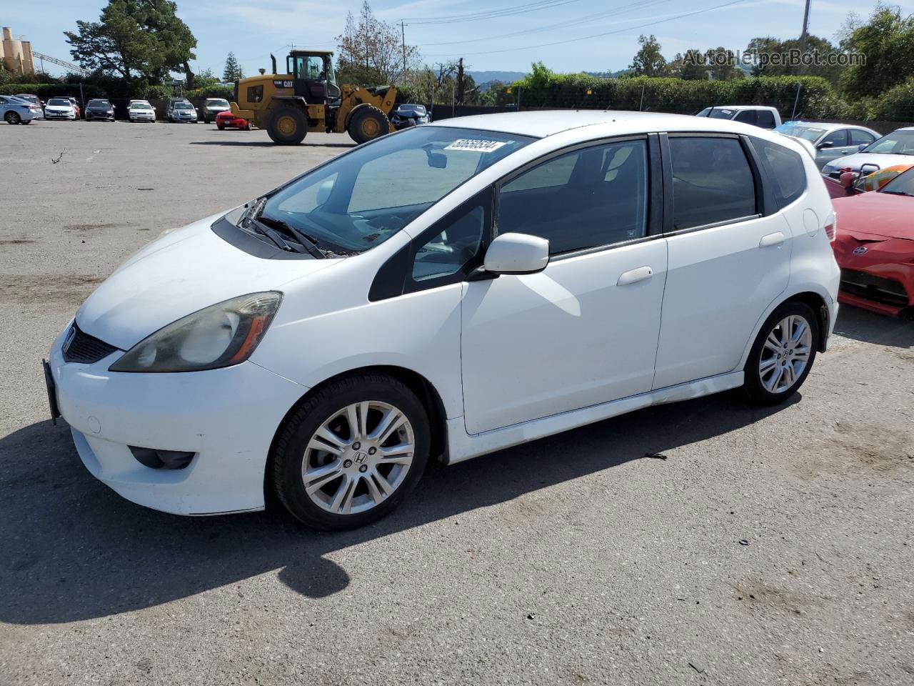 2009 Honda Fit Sport White vin: JHMGE87419S008485