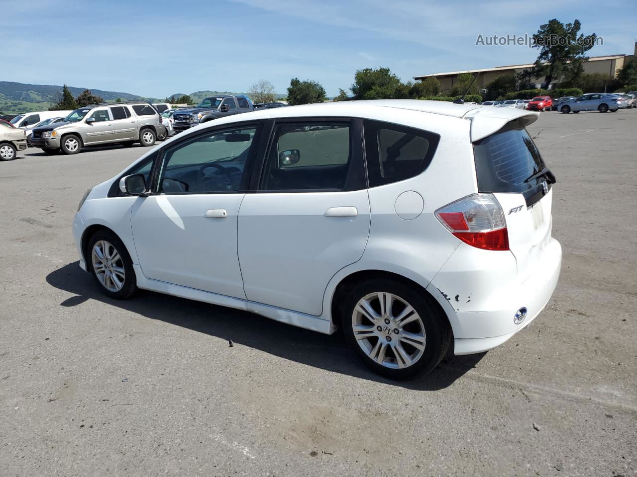 2009 Honda Fit Sport White vin: JHMGE87419S008485