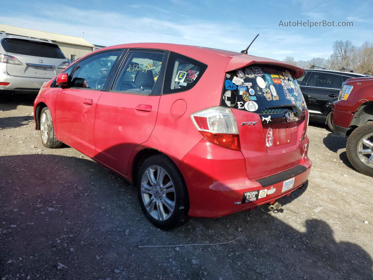 2009 Honda Fit Sport Black vin: JHMGE87439S067814