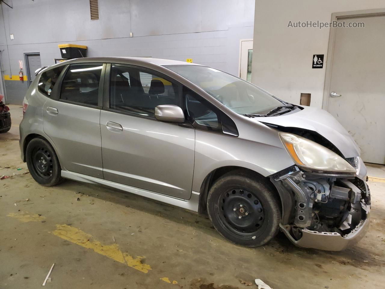 2009 Honda Fit Sport Gray vin: JHMGE87449S013874