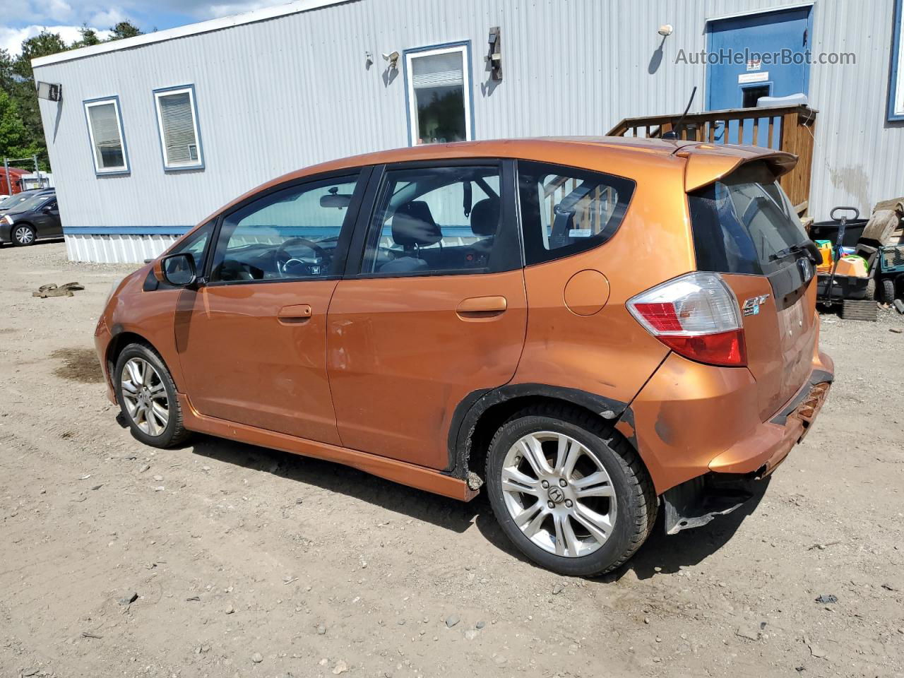 2009 Honda Fit Sport Orange vin: JHMGE87449S030643