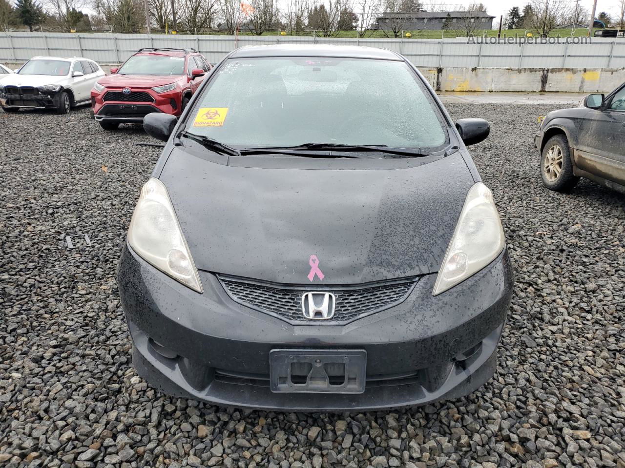 2009 Honda Fit Sport Black vin: JHMGE87449S037740