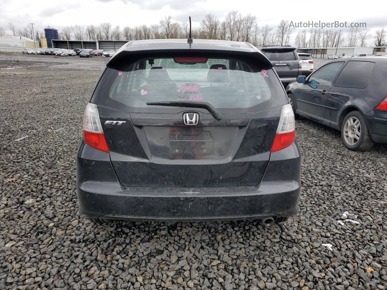 2009 Honda Fit Sport Black vin: JHMGE87449S037740