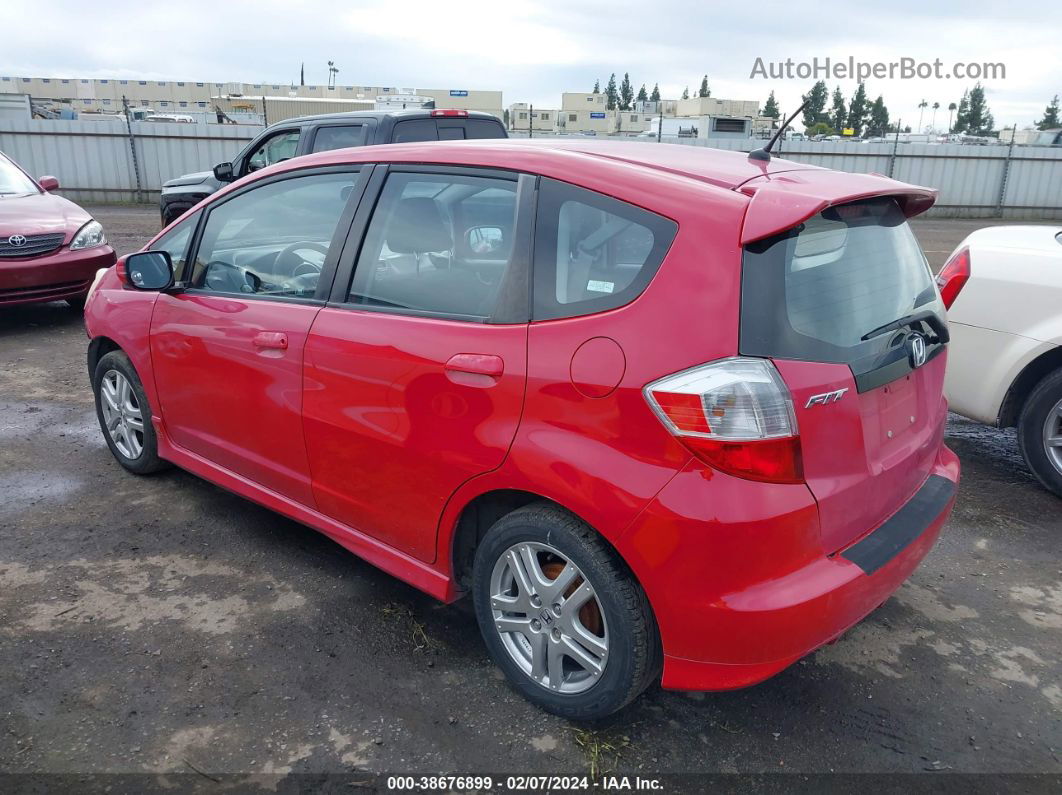 2009 Honda Fit Sport Красный vin: JHMGE87449S059544