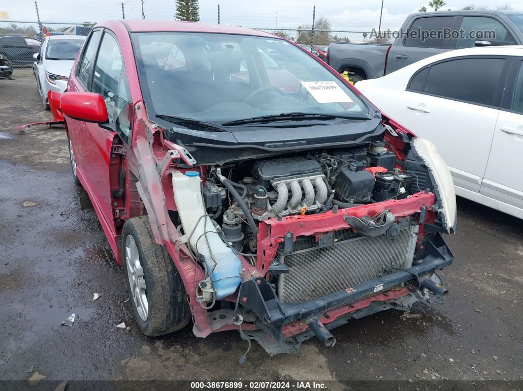 2009 Honda Fit Sport Red vin: JHMGE87449S059544