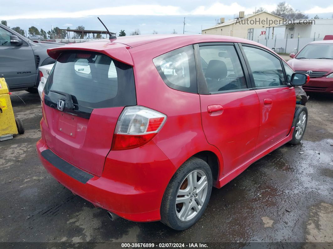 2009 Honda Fit Sport Красный vin: JHMGE87449S059544