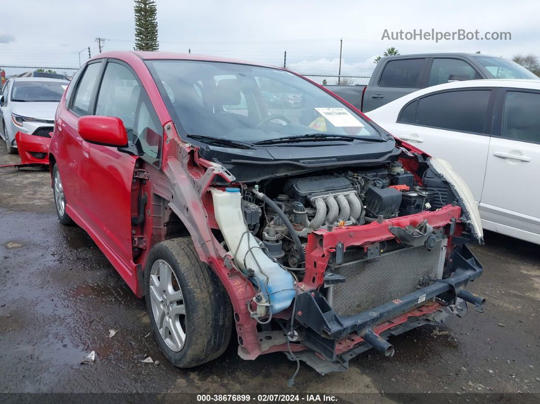 2009 Honda Fit Sport Red vin: JHMGE87449S059544