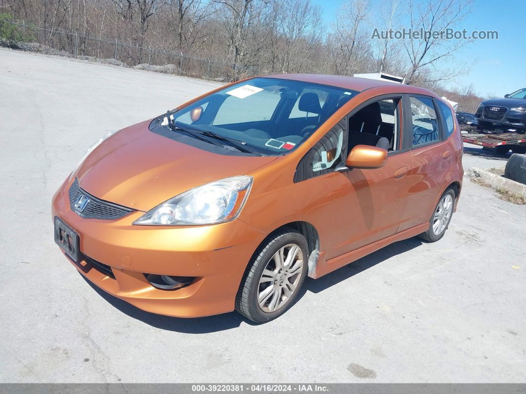 2009 Honda Fit Sport Orange vin: JHMGE87459S016136