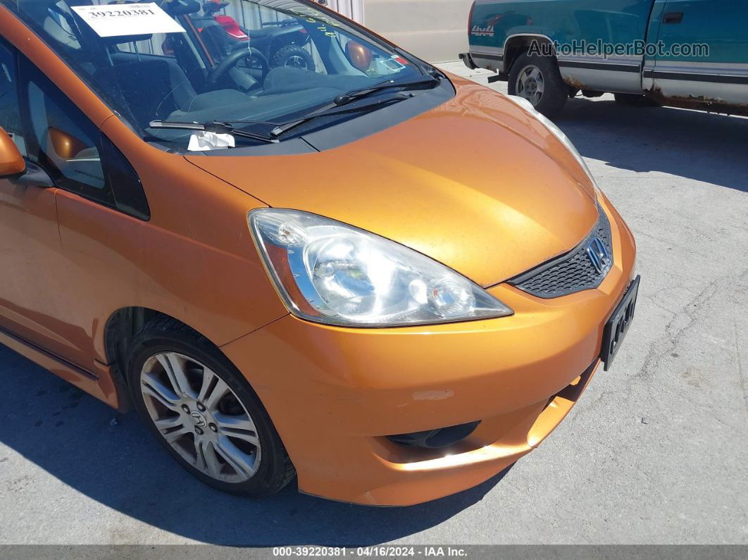 2009 Honda Fit Sport Orange vin: JHMGE87459S016136