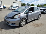 2009 Honda Fit Sport Gray vin: JHMGE87469S021572