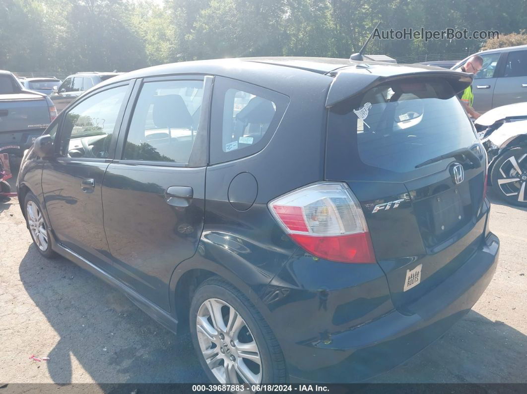 2009 Honda Fit Sport Black vin: JHMGE87489S025140