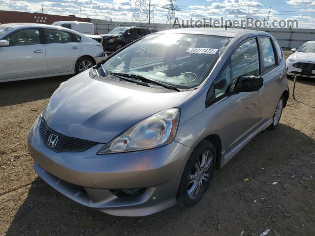 2009 Honda Fit Sport Silver vin: JHMGE87499C002797