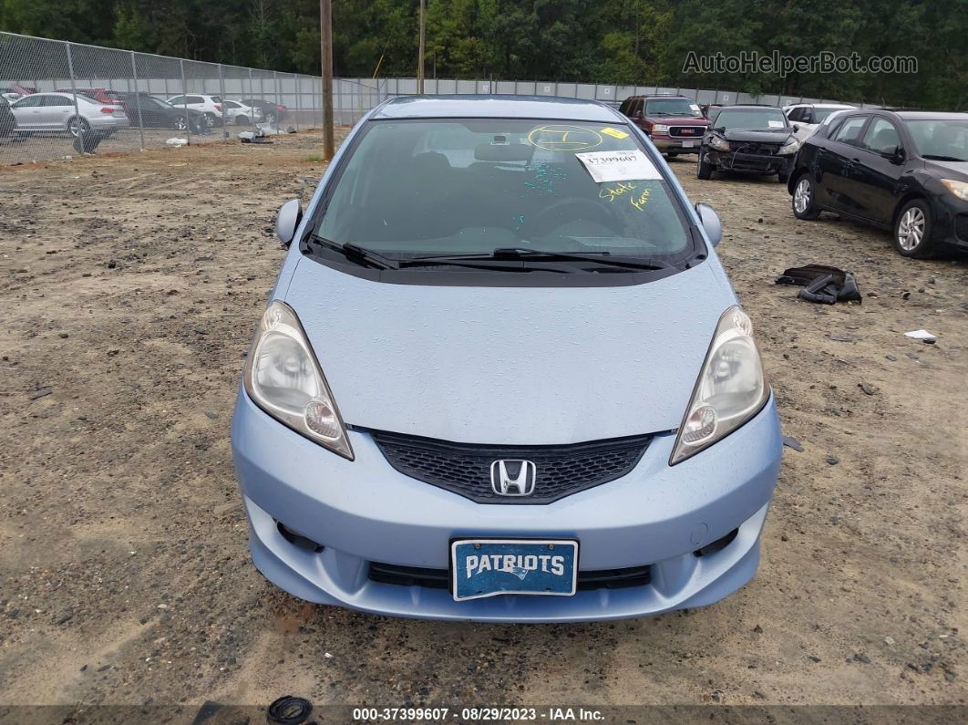 2009 Honda Fit Sport Blue vin: JHMGE874X9S058804