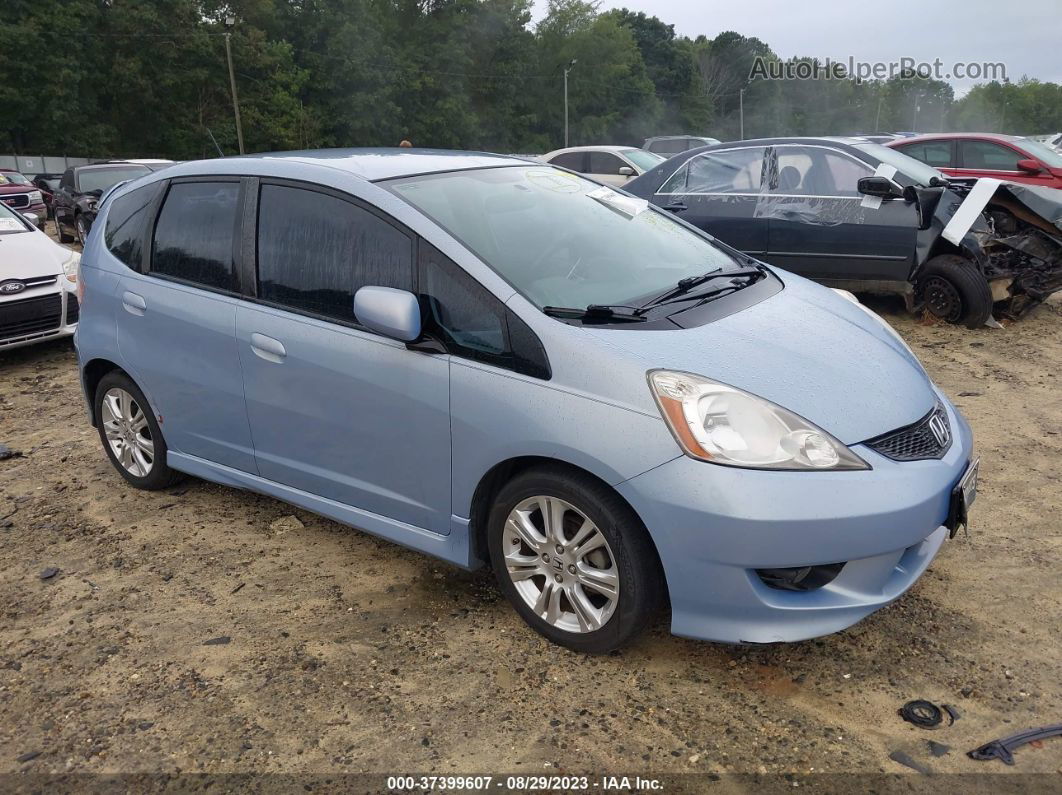 2009 Honda Fit Sport Blue vin: JHMGE874X9S058804