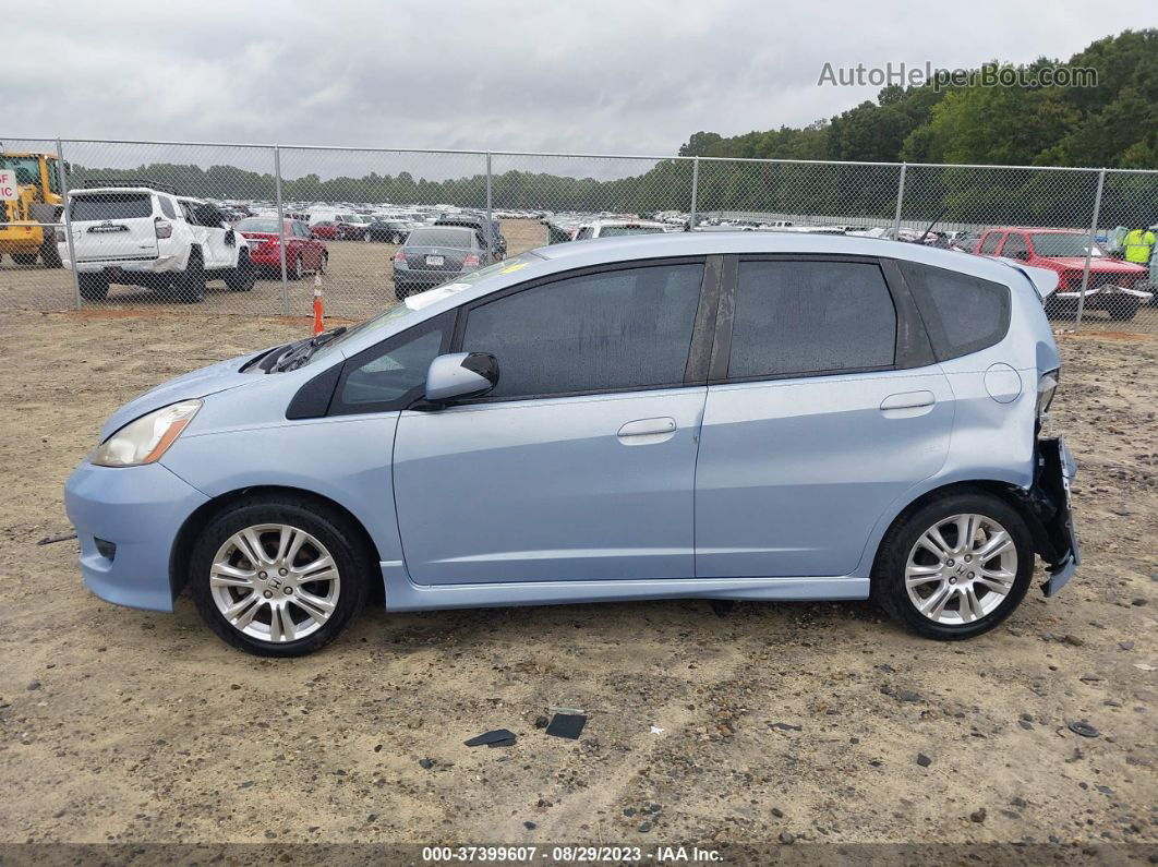 2009 Honda Fit Sport Blue vin: JHMGE874X9S058804