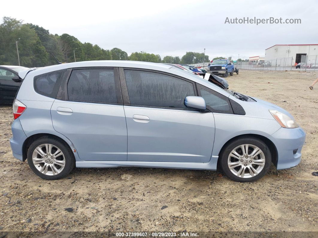 2009 Honda Fit Sport Blue vin: JHMGE874X9S058804