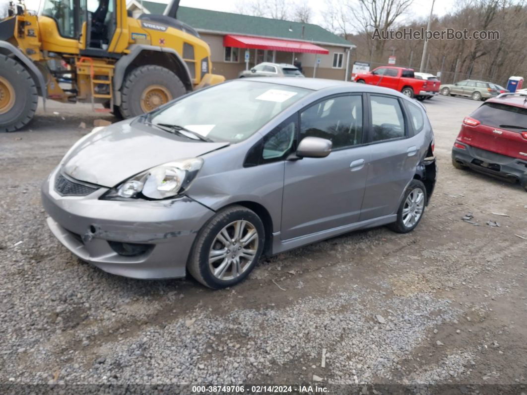 2009 Honda Fit Sport Серебряный vin: JHMGE874X9S065641