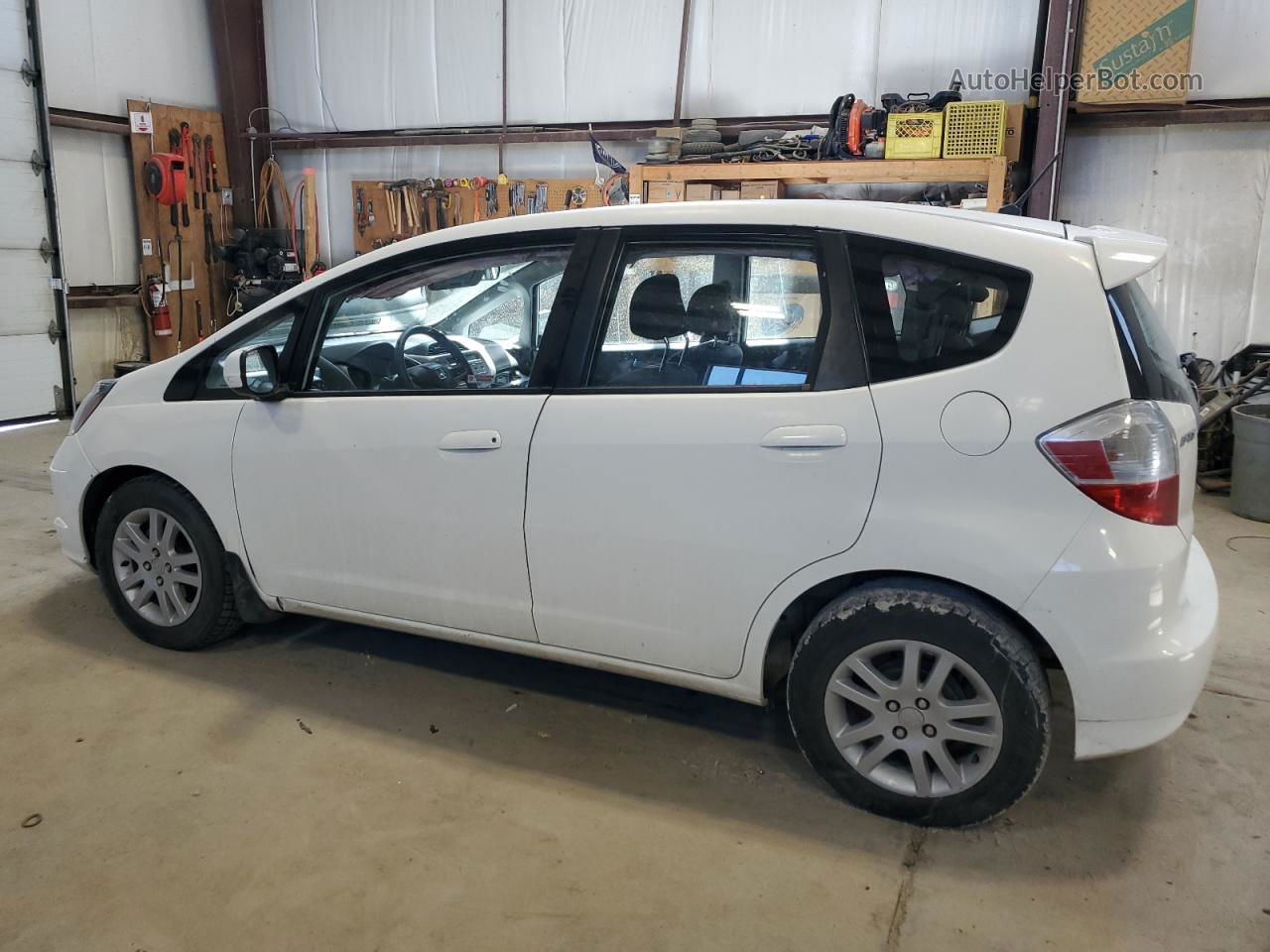 2009 Honda Fit Lx Белый vin: JHMGE87539S810304