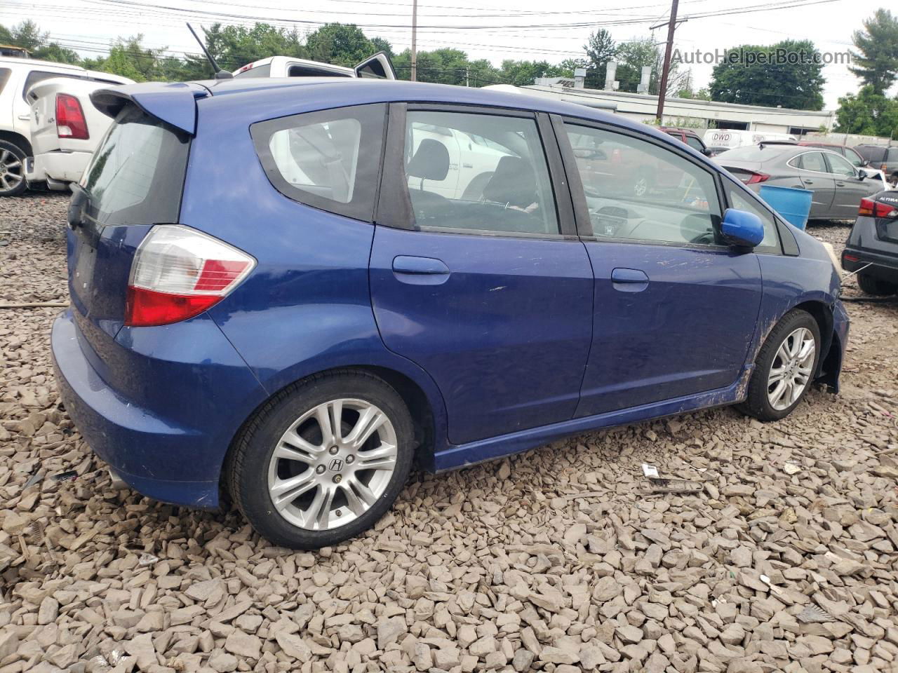 2009 Honda Fit Sport Blue vin: JHMGE87619S021111