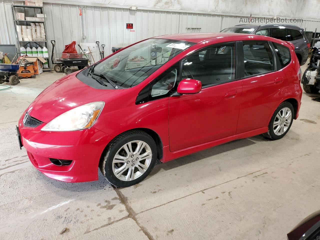 2009 Honda Fit Sport Красный vin: JHMGE87639S067829