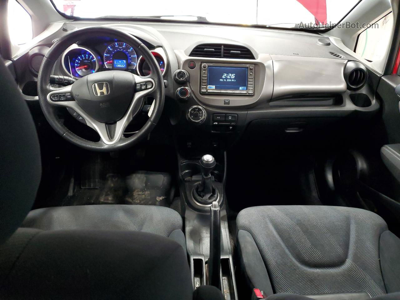 2009 Honda Fit Sport Красный vin: JHMGE87639S067829