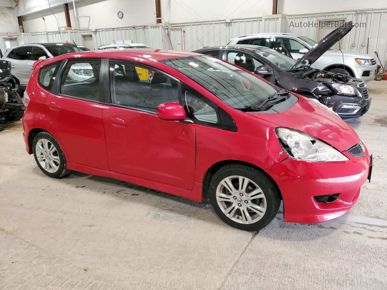 2009 Honda Fit Sport Red vin: JHMGE87639S067829