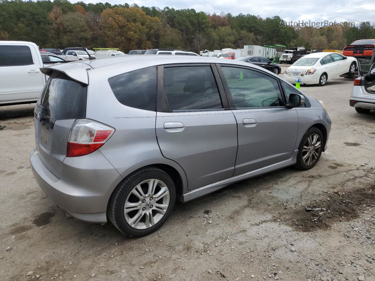 2009 Honda Fit Sport Silver vin: JHMGE87679S003647