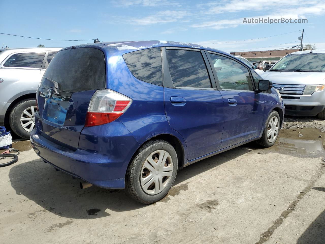 2009 Honda Fit  Синий vin: JHMGE88209S056458