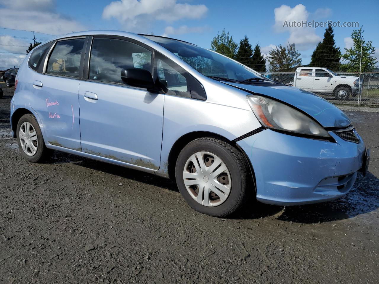 2009 Honda Fit  Teal vin: JHMGE88209S067086