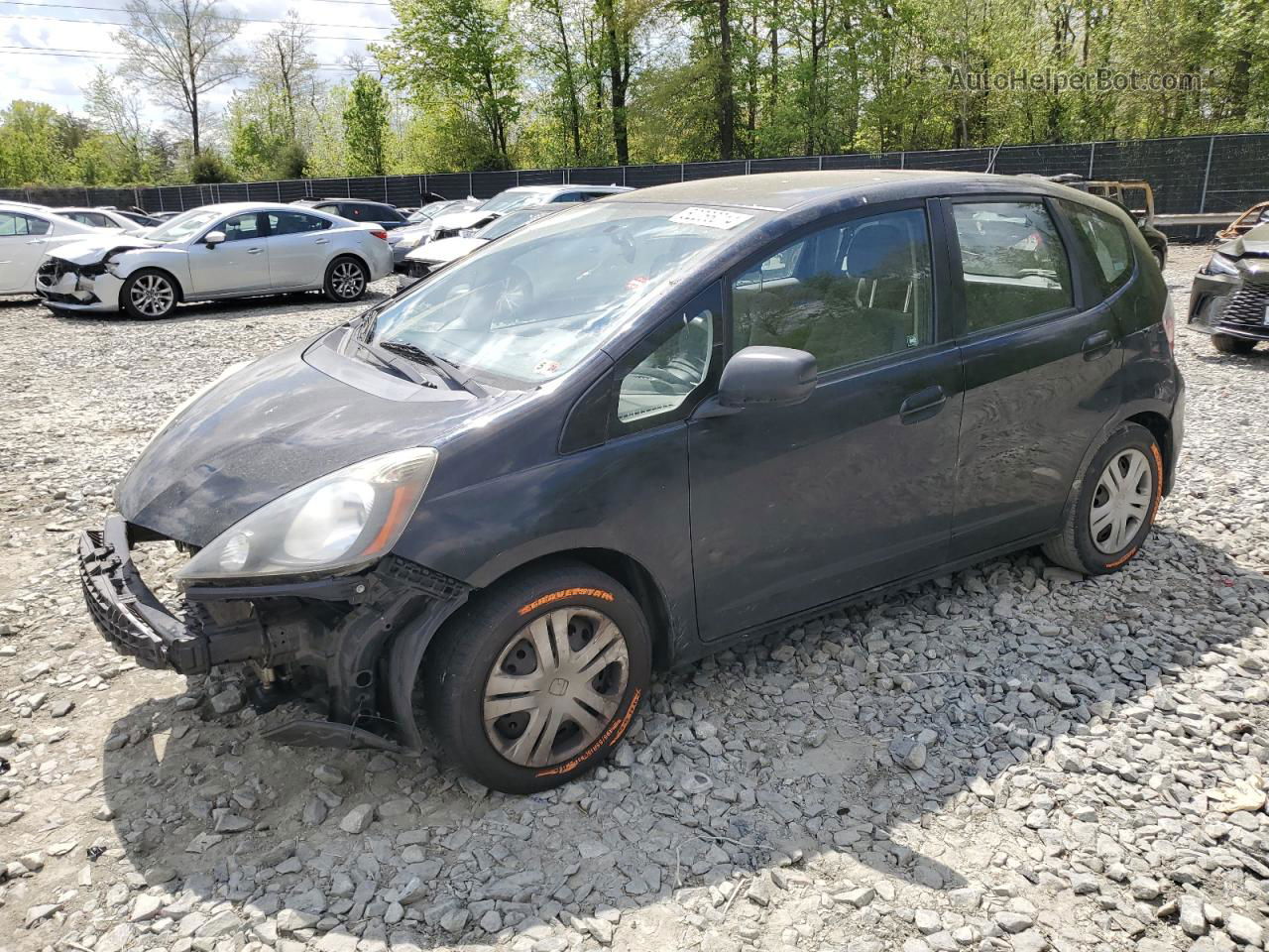 2009 Honda Fit  Черный vin: JHMGE88219S036106