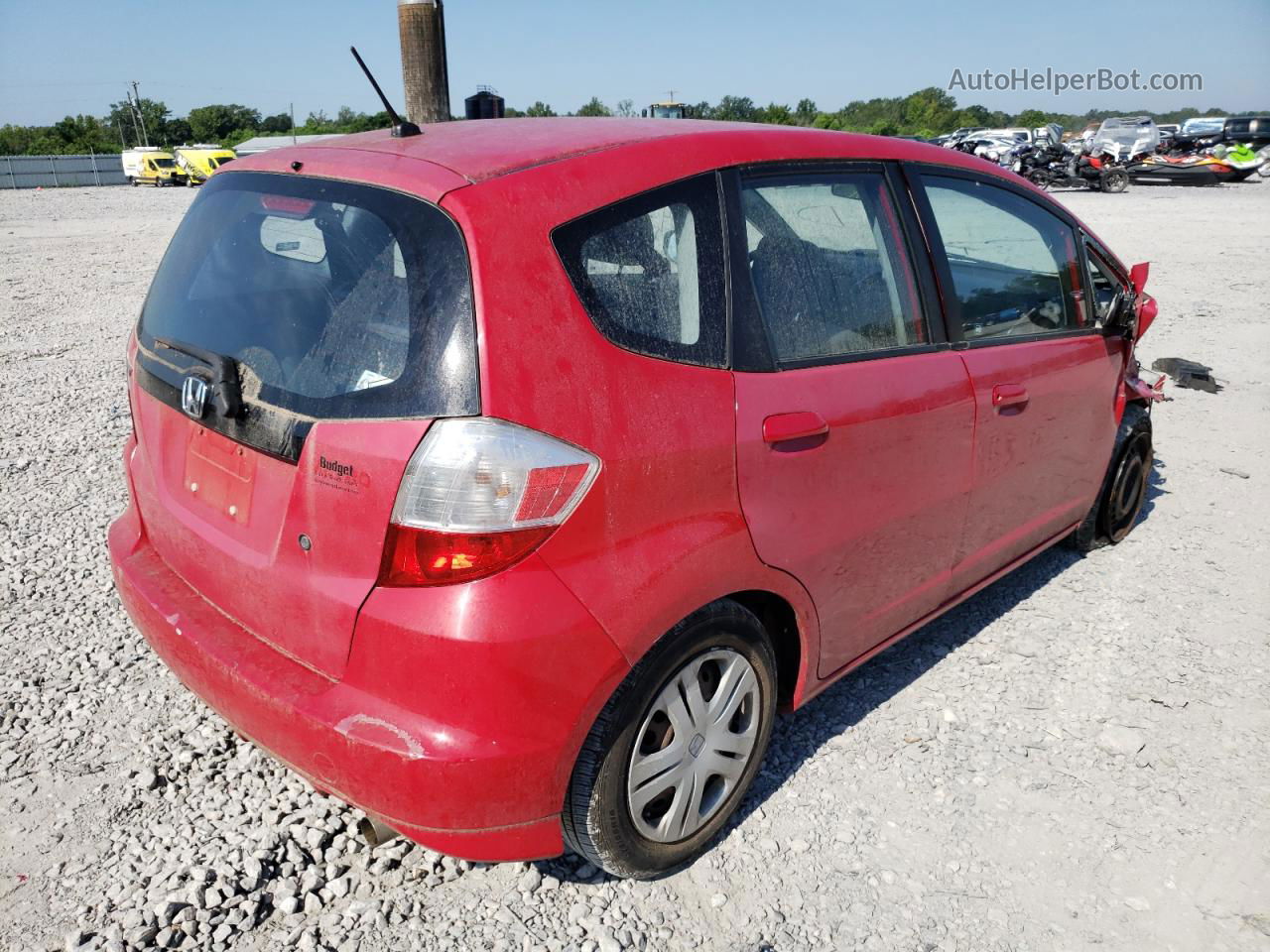 2009 Honda Fit  Красный vin: JHMGE88219S039393