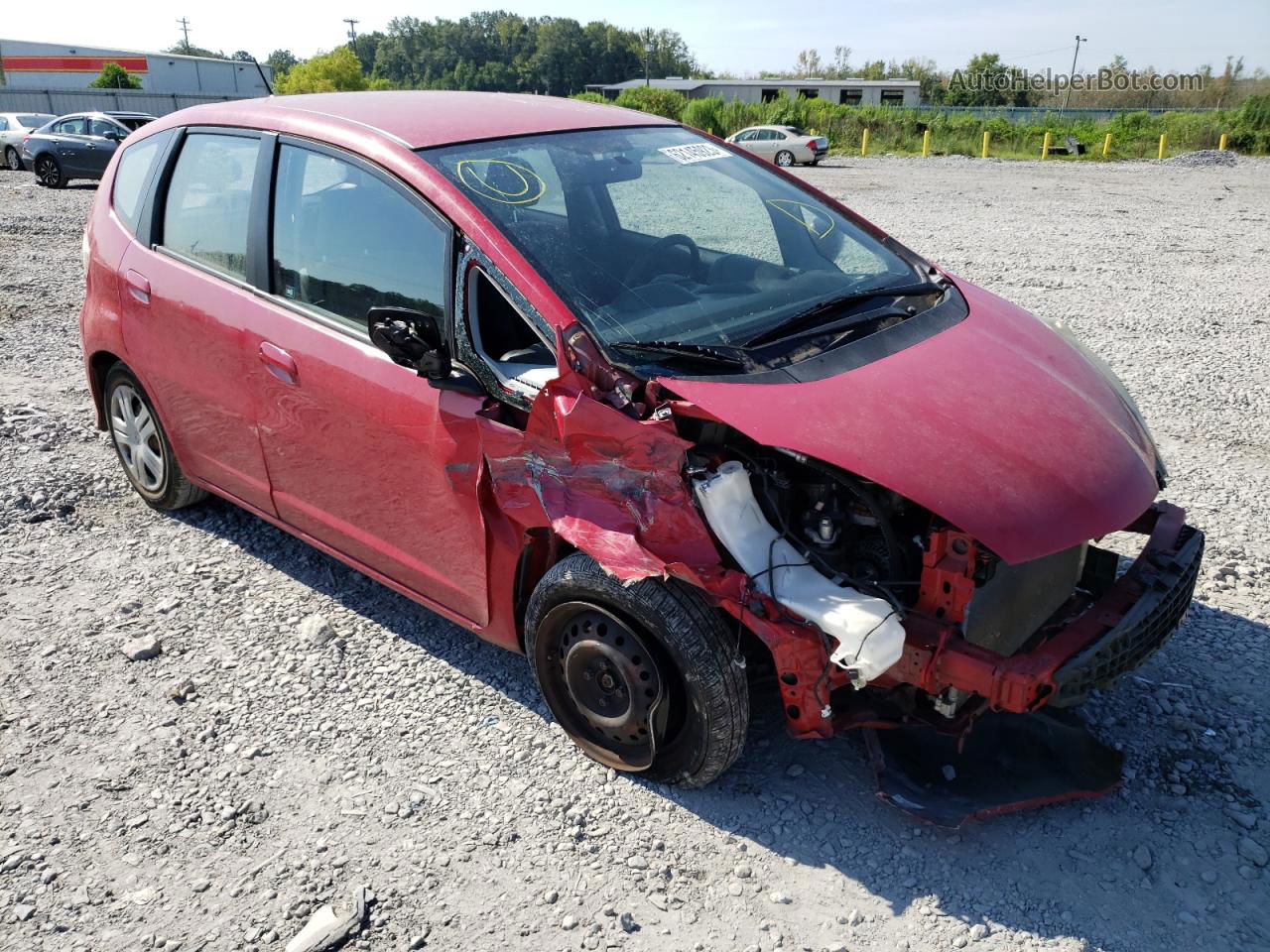 2009 Honda Fit  Red vin: JHMGE88219S039393