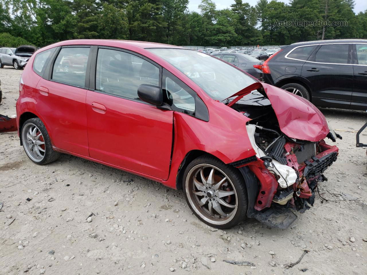 2009 Honda Fit  Red vin: JHMGE88239C002372