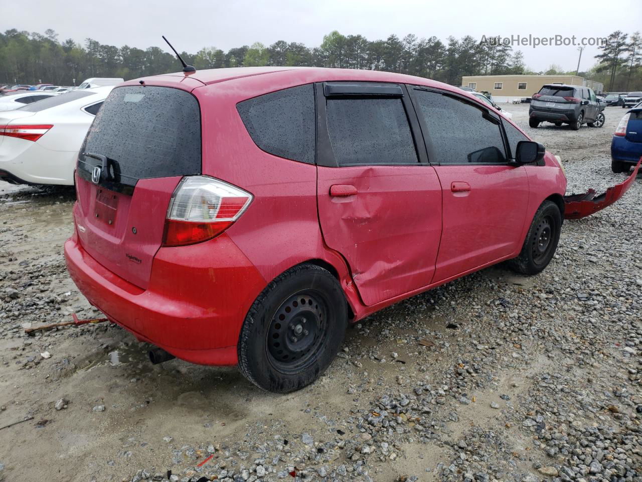 2009 Honda Fit  Burgundy vin: JHMGE88239S031019