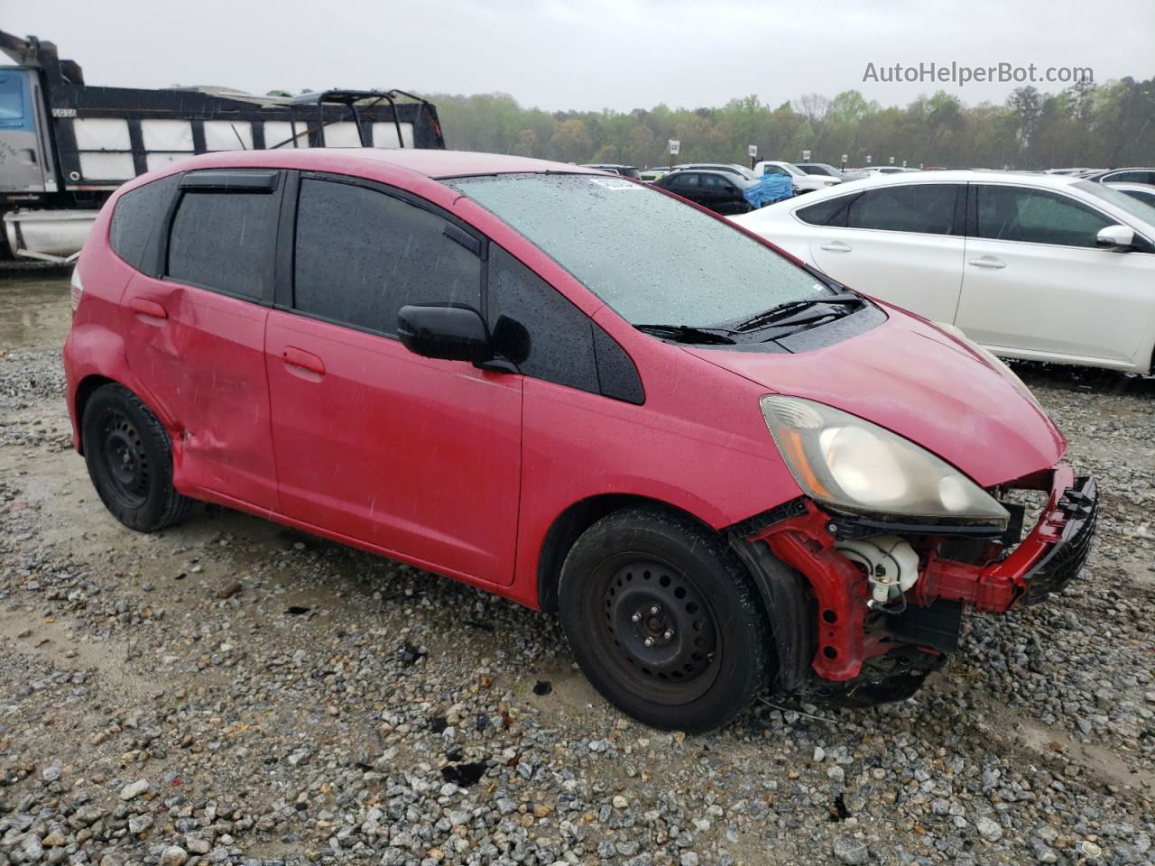 2009 Honda Fit  Burgundy vin: JHMGE88239S031019