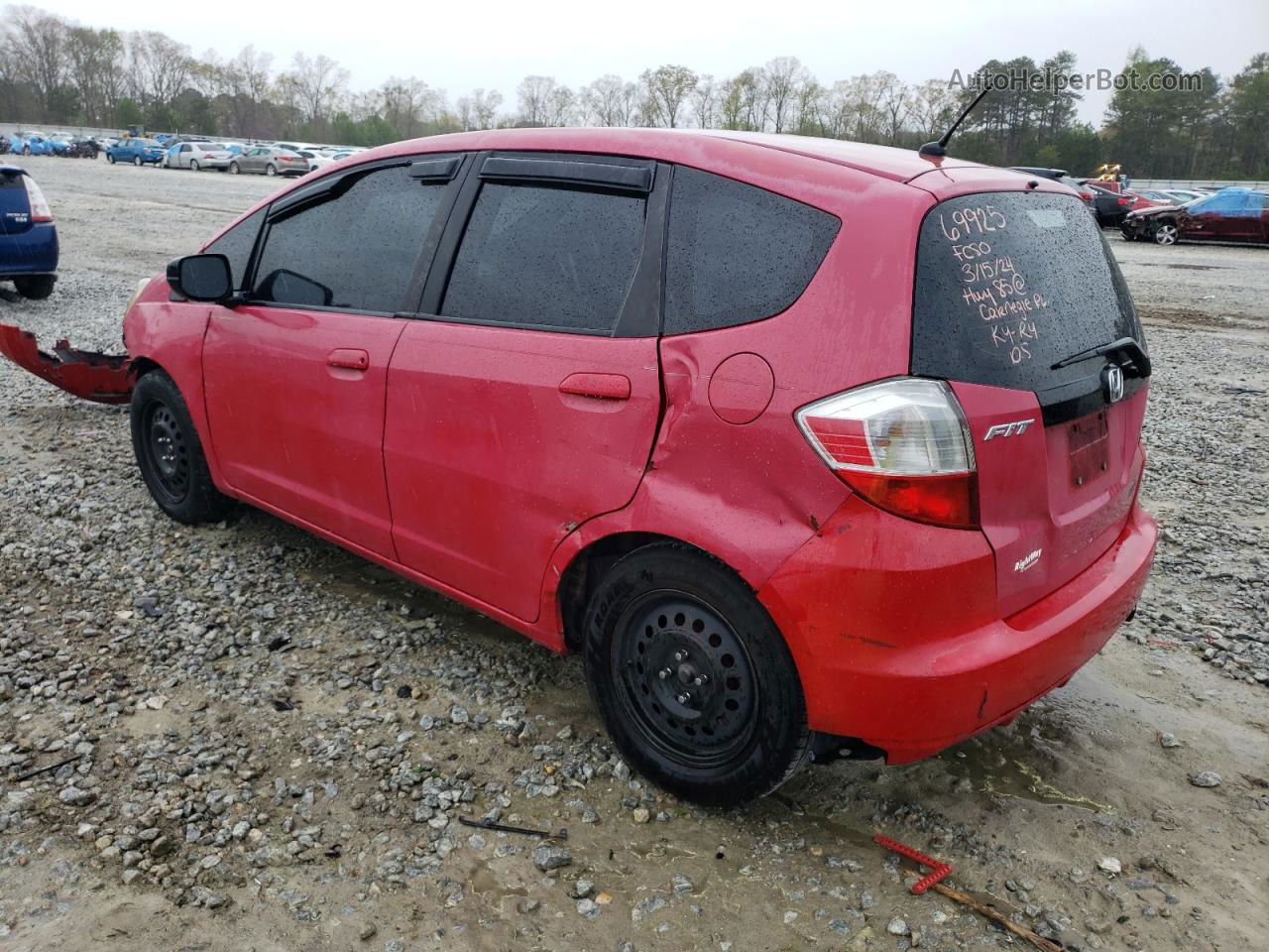 2009 Honda Fit  Burgundy vin: JHMGE88239S031019