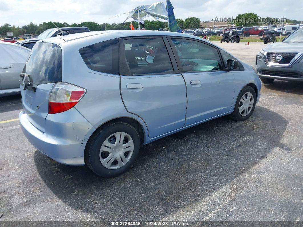 2009 Honda Fit Light Blue vin: JHMGE88239S065574