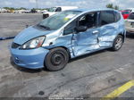 2009 Honda Fit Light Blue vin: JHMGE88239S065574