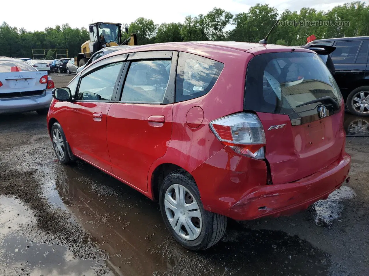 2009 Honda Fit  Красный vin: JHMGE88259S023519